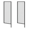 2 X Arezzo Fluted Glass Matt Black Framed Urinal Partitions -Croydex shop azmbfp2 d2