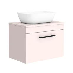 Arezzo Wall Hung Countertop Basin Unit With Toilet - Pink With Industrial Style Black Handle 10 Arezzo Wall Hung Countertop Basin Unit With Toilet - Pink With Industrial Style Black Handle -Croydex shop azpk6ctbs d1
