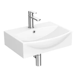 Arezzo Square Cloakroom Suite (Toilet + Basin) -Croydex shop azsqcs d3