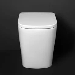 Arezzo Square BTW Rimless Toilet With Soft Close Seat 11 Arezzo Square BTW Rimless Toilet With Soft Close Seat -Croydex shop azssqbtwp d2