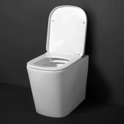 Arezzo Square BTW Rimless Toilet With Soft Close Seat 12 Arezzo Square BTW Rimless Toilet With Soft Close Seat -Croydex shop azssqbtwp d3