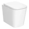 Arezzo Square BTW Rimless Toilet With Soft Close Seat -Croydex shop azssqbtwp d5