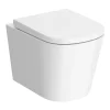 Arezzo Square Wall Hung Rimless Toilet Incl. Soft Close Seat -Croydex shop azssqwhp d3