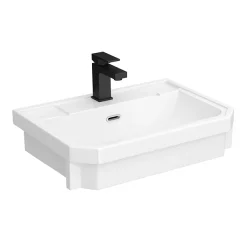 Arezzo Art Deco Semi-Recessed Basin 1TH - 574mm Wide
