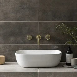 Arezzo 465 X 325mm Gloss White Curved Rectangular Counter Top Basin -Croydex shop azw465 d8