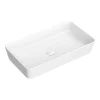 Arezzo 610 X 350mm Gloss White Slim Rectangular Counter Top Basin -Croydex shop azw6275 d1