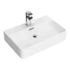 Arezzo 600 X 425mm Gloss White 1TH Rectangular Counter Top Basin -Croydex shop azw6282 d1n