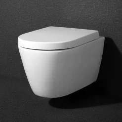 Arezzo Wall Hung Toilet Incl. Soft Close Seat -Croydex shop azwhpan d4