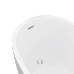 Victorian Plumbing Vienna Silver 1520 Small Modern Slipper Bath -Croydex shop b024sil d2