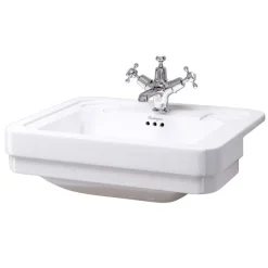 Urlington Bathroom Burlington Classic Semi Recessed 58cm Basin -Croydex shop b12l