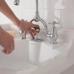 Urlington Bathroom Burlington Classic Square 65cm Basin With Invisible Overflow/Waste & Pedestal