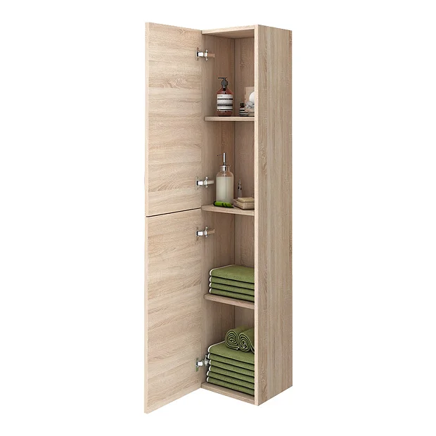 Klyn Bathroom Brooklyn Natural Oak Bathroom Suite With Tall Cabinet 3 Klyn Bathroom Brooklyn Natural Oak Bathroom Suite With Tall Cabinet