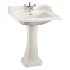 Urlington Bathroom Burlington Medici 650mm Classic Basin And Pedestal -Croydex shop b151thmp6m l