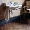 Urlington Bathroom Burlington 1TH Classic 50cm Basin And Chrome Wash Stand