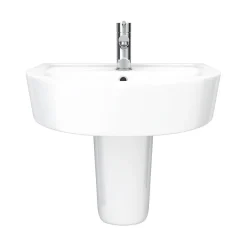 Victorian Plumbing Bianco Modern Wall Hung Basin -Croydex shop b420bsp d3