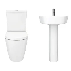 Victorian Plumbing Bianco 4 Piece Bathroom Suite -Croydex shop b4pcnd2