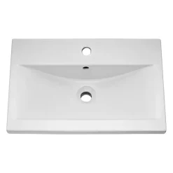 Brooklyn Bathroom Suite - Natural Oak With Chrome Handle - 500mm Wall Hung Vanity & Toilet -Croydex shop b5whoakcc d2