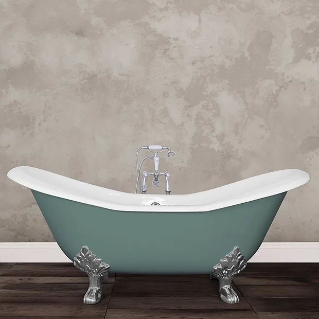 Hurlingham Bath Hurlingham Banburgh Large Cast Iron Roll Top Bath (1825x780mm) With Feet 7 Hurlingham Bath Hurlingham Banburgh Large Cast Iron Roll Top Bath (1825x780mm) With Feet - Image 5