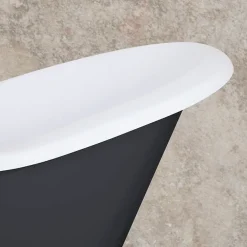 Hurlingham Bath Hurlingham Banburgh Small 2TH Cast Iron Roll Top Bath (1560x765mm) With Feet -Croydex shop banburghsmalld1