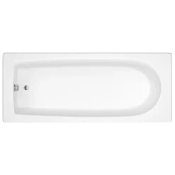 Victorian Plumbing Banbury Round Single Ended Bath With Bi-Fold Screen -Croydex shop banburybathbifoldscreen d1
