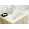 Nuie 600mm Minimalist Ceramic Inset Basin 1 Nuie 600mm Minimalist Ceramic Inset Basin -Croydex shop bas010 detail1