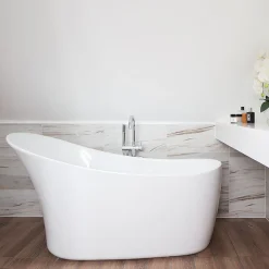 BC Designs Slipp 1590mm Modern Slipper Freestanding Bath -Croydex shop bas035 d1