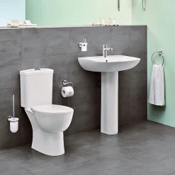 Grohe Bau 4-Piece Bathroom Suite (Basin + Rimless Close Coupled Toilet) 12 Grohe Bau 4-Piece Bathroom Suite (Basin + Rimless Close Coupled Toilet) -Croydex shop bau4pc n d1