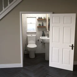 Grohe Bau Rimless Close Coupled Toilet With Soft Close Seat (Bottom Inlet) -Croydex shop bauccwc1 d5