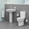 Grohe Bau 550mm 1TH Basin + Full Pedestal -Croydex shop baufp600 d1