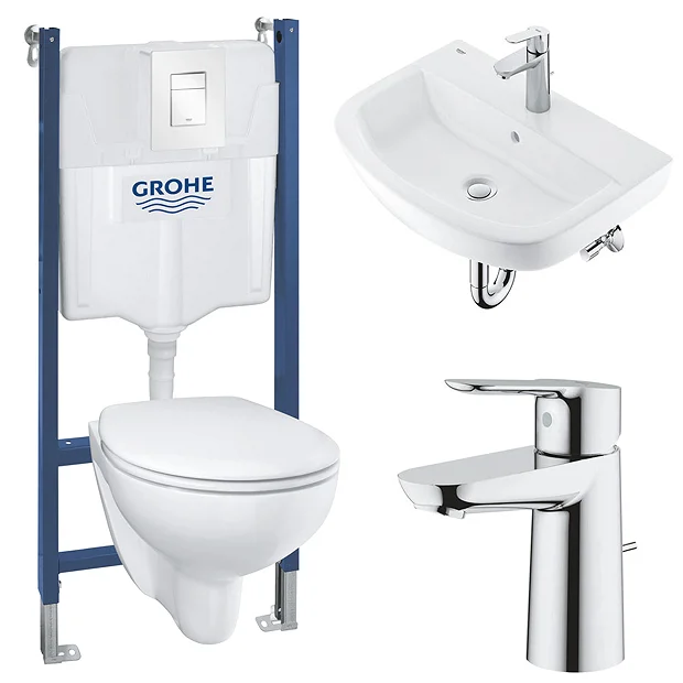 Grohe Solido Bau/Skate COMPLETE Wall Hung Bathroom Suite 4 Grohe Solido Bau/Skate COMPLETE Wall Hung Bathroom Suite - Image 2