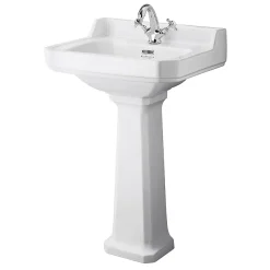 Bayswater Fitzroy Comfort Height Traditional 1TH Basin & Full Pedestal