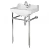 Bayswater Fitzroy 1TH Basin & Chrome Wash Stand -Croydex shop bayc005baya101 l