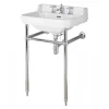 Bayswater Fitzroy 560mm 3TH Basin & Chrome Wash Stand -Croydex shop bayc006baya101 l