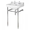 Bayswater Fitzroy 2TH Basin & Chrome Wash Stand -Croydex shop bayc007baya101 l