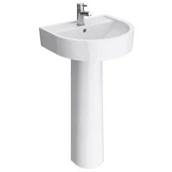 Victorian Plumbing Bianco Bathroom Suite With Orlando Corner Bath -Croydex shop bbscrn d2