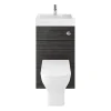 Klyn Bathroom Brooklyn 500mm Hacienda Black 2-In-1 Combined Wash Basin & Toilet 2 Klyn Bathroom Brooklyn 500mm Hacienda Black 2-In-1 Combined Wash Basin & Toilet -Croydex shop bcomblk d1