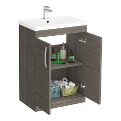 Klyn Bathroom Brooklyn Cloakroom Suite (Grey Avola) -Croydex shop bcsga nd2