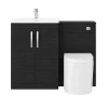 Klyn Bathroom Brooklyn Black Cloakroom Suite -Croydex shop bcshbnd7
