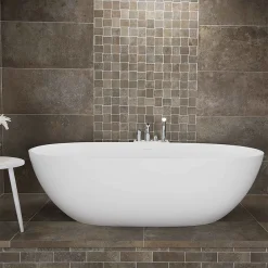 BagnoDesign Koy Bagnoquartz Stone Freestanding Bath -Croydex shop bdbkoy860ws d2