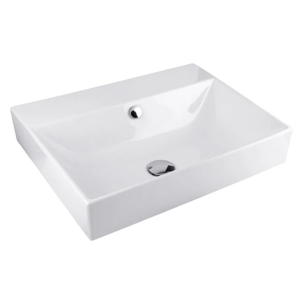 BagnoDesign 600mm 0TH White Funktion Countertop Or Wall Mounted Basin 3 BagnoDesign 600mm 0TH White Funktion Countertop Or Wall Mounted Basin