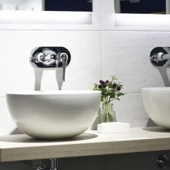 BagnoDesign Matt White Koy 400mm Round Countertop Basin -Croydex shop bdskoy702mw d2