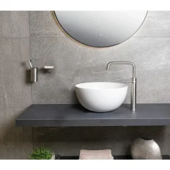 BagnoDesign Matt White Koy 400mm Round Countertop Basin