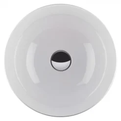 BagnoDesign Gloss White Koy 400mm Round Countertop Basin -Croydex shop bdskoy702wh d2