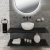 BagnoDesign Gloss White Koy 400mm Round Countertop Basin -Croydex shop bdskoy702wh d4