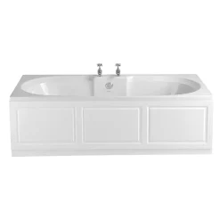 Heritage Bathroom Heritage Dorchester Double Ended 2TH Bath With Solid Skin (1800x800mm) -Croydex shop bdw1880d nl