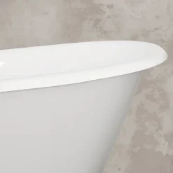 Hurlingham Bath Hurlingham Berwick Cast Iron Roll Top Bath (1720x680mm) With Feet -Croydex shop berwick d2