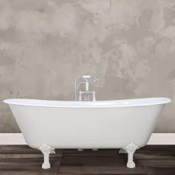 Hurlingham Bath Hurlingham Berwick Cast Iron Roll Top Bath (1720x680mm) With Feet -Croydex shop berwick d3