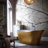 Heritage Bathroom Heritage Holywell Freestanding Acrylic Bath (1710 X 745mm) - Gold Effect -Croydex shop bhofs00gld d2