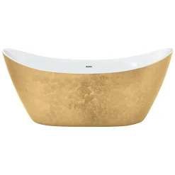 Heritage Bathroom Heritage Hylton Freestanding Acrylic Bath (1730 X 730mm) - Gold Effect