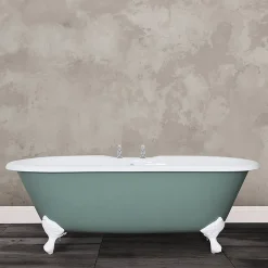 Hurlingham Bath Hurlingham Bisley Cast Iron Roll Top Bath (1690x750mm) With Feet -Croydex shop bisley d3n